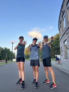 練習後の様子➁（左から日吉・平野・清水）