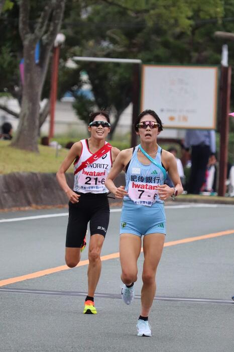 ゴールの様子（6区平野）